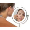 HoMedics MIR-8150-EU Kosmetikspiegel freistehend rund Edelstahl