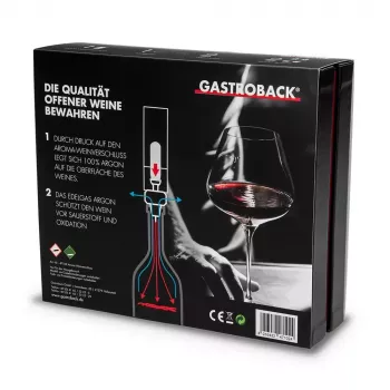 Dekanterstopfen Gastroback Aroma 47102 Schwarz Edelstahl