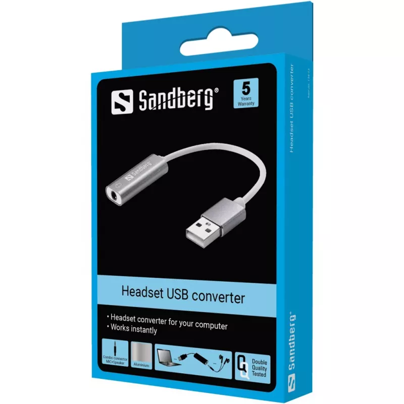 Headset USB-Konverter Sandberg Sandberg Headset USB-Konverter