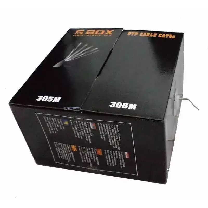 Netzwerkkabel SBOX UTP-305 CAT5E RJ45 305 m Blau