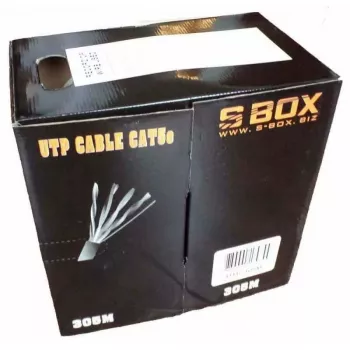 Netzwerkkabel SBOX UTP-305 CAT5E RJ45 305 m Blau