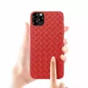 Weiche Handyhülle Devia für iPhone 11 Pro — gewebtes Muster, rot