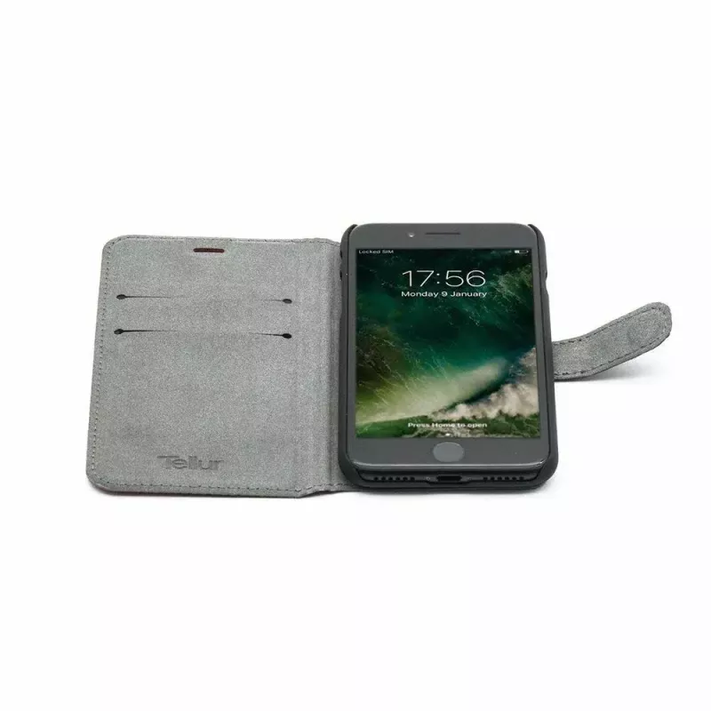 Folio Case Tellur TLL184031 für iPhone 7 Schwarz Rot