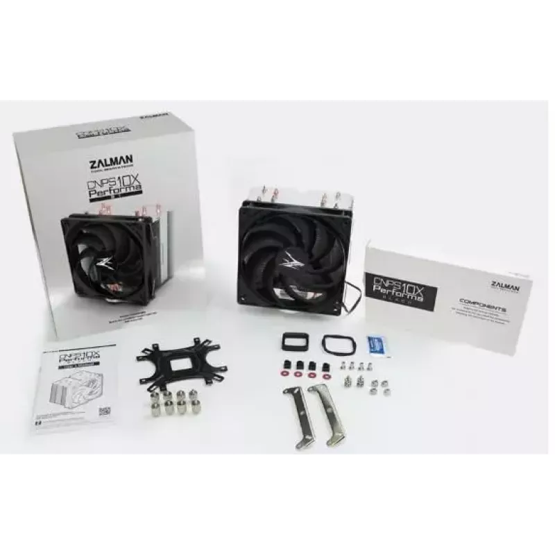 CPU-Kühler ZALMAN CNPS10X PERFORMA ST mit 120-mm-Lüfter und 4 Heatpipes