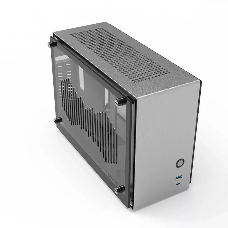 PC-Gehäuse Zalman M2 Mini-Silver Mini-Tower Silber