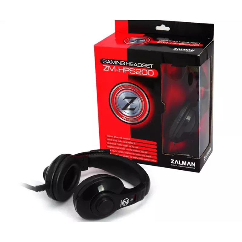 Zalman ZM-HPS200 Kopfhörer/Headset Kabelgebunden Kopfband Gaming Schwarz