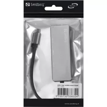 USB Hub Sandberg USB-C Hub 1xUSB3.0+3x2.0 SAVER