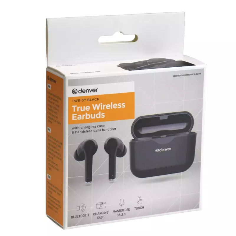 Headset Denver TWE-37Schwarz