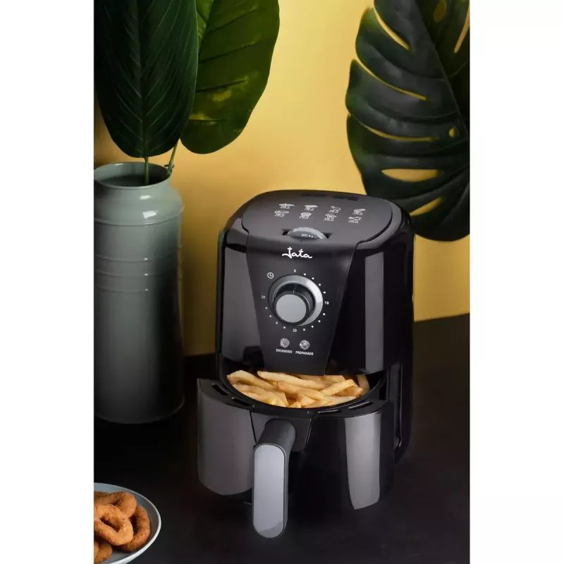 Heißluftfritteuse JATA JEFR1221 Single 1,5 l 1000 W Schwarz