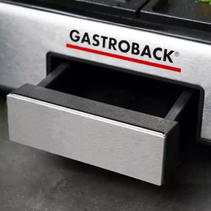 Gastroback Design Plancha & BBQ Kontaktgrill 2000 W Edelstahl