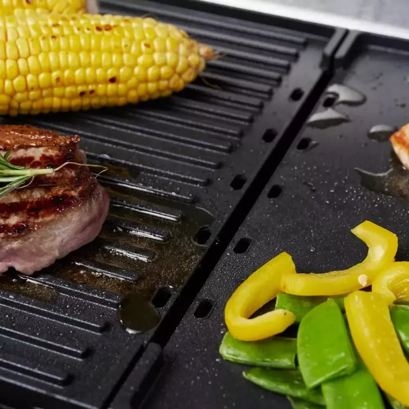 Gastroback Design Plancha & BBQ Kontaktgrill 2000 W Edelstahl