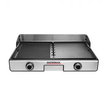Gastroback Design Plancha & BBQ Kontaktgrill 2000 W Edelstahl