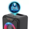 Tragbarer Bluetooth-Lautsprecher MANTA SPK816 — 30W RMS, Bluetooth 5.0, USB/SD/AUX, FM, 4h Akku, Schwarz