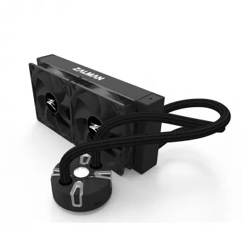 Zalman Reserator5 Z24 Schwarz CPU Flüssigkeitskühler 240mm Radiator 2 x SF120 ARGB Lüfter Prozessor All-in-One-Flüssigkeitskühler 12 cm