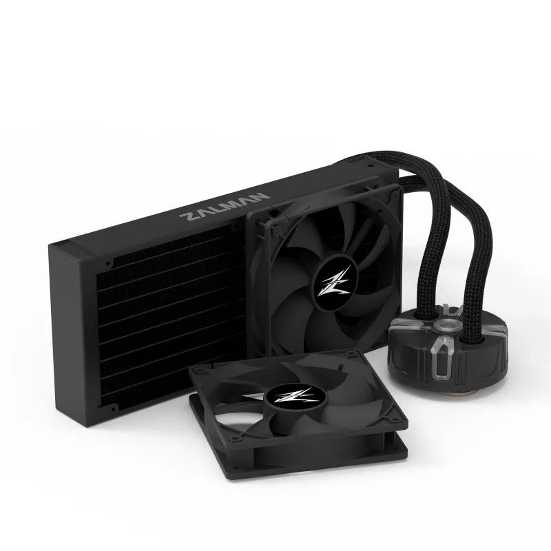 Zalman Reserator5 Z24 Schwarz CPU Flüssigkeitskühler 240mm Radiator 2 x SF120 ARGB Lüfter Prozessor All-in-One-Flüssigkeitskühler 12 cm