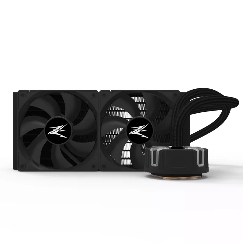 Zalman Reserator5 Z24 Schwarz CPU Flüssigkeitskühler 240mm Radiator 2 x SF120 ARGB Lüfter Prozessor All-in-One-Flüssigkeitskühler 12 cm