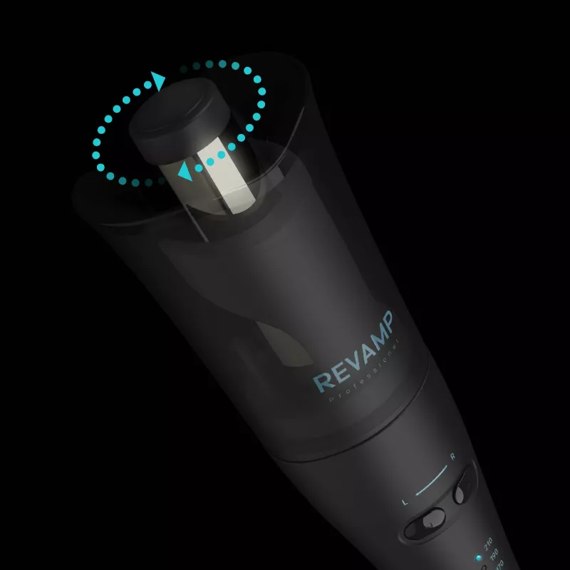 Revamp Progloss Hollywood Curl Automatic curling iron Warm Schwarz 3 m