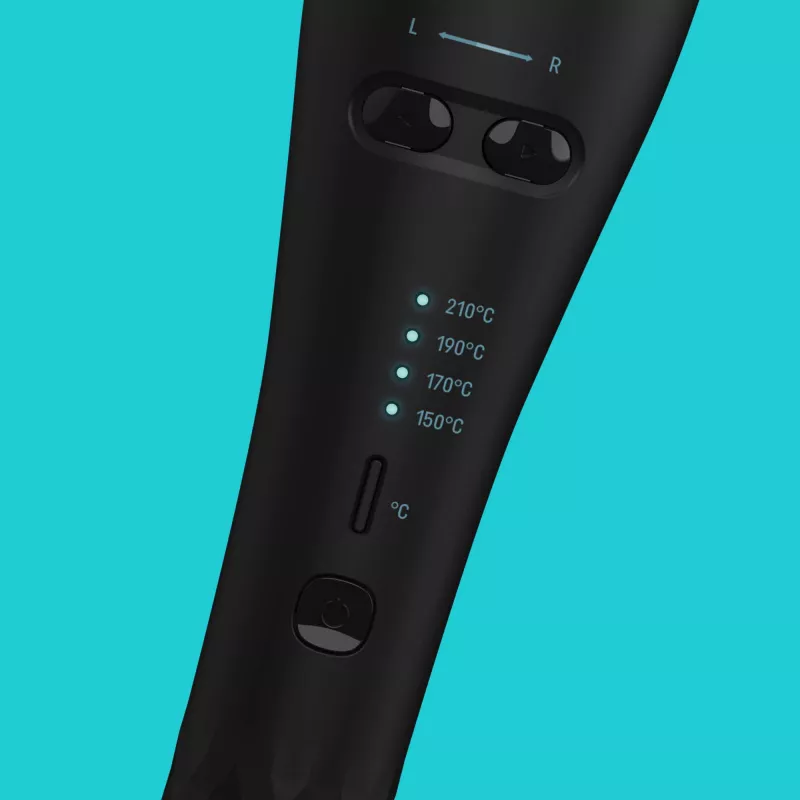 Revamp Progloss Hollywood Curl Automatic curling iron Warm Schwarz 3 m