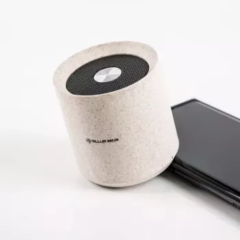 Tragbarer Lautsprecher Tellur Bluetooth-Lautsprecher Grün 3W Creme