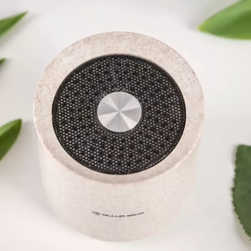 Tragbarer Lautsprecher Tellur Bluetooth-Lautsprecher Grün 3W Creme