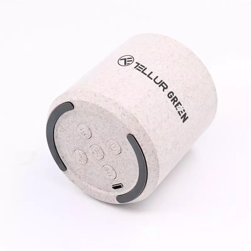 Tragbarer Lautsprecher Tellur Bluetooth-Lautsprecher Grün 3W Creme