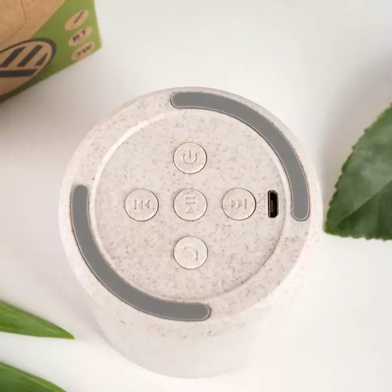 Tragbarer Lautsprecher Tellur Bluetooth-Lautsprecher Grün 3W Creme