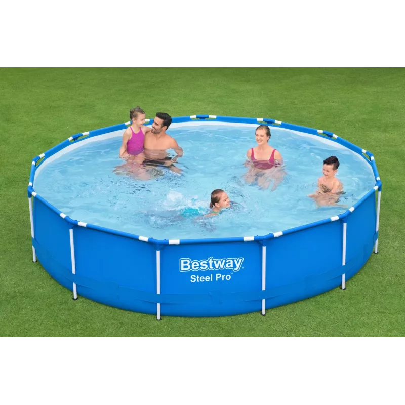 Rahmenpool Bestway Steel Pro 13' x 33 Zoll/3,96 m x 84 cm Fassungsvermögen 8680 L