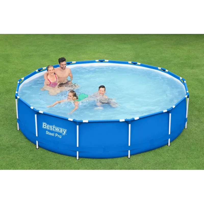 Rahmenpool Bestway Steel Pro 13' x 33 Zoll/3,96 m x 84 cm Fassungsvermögen 8680 L