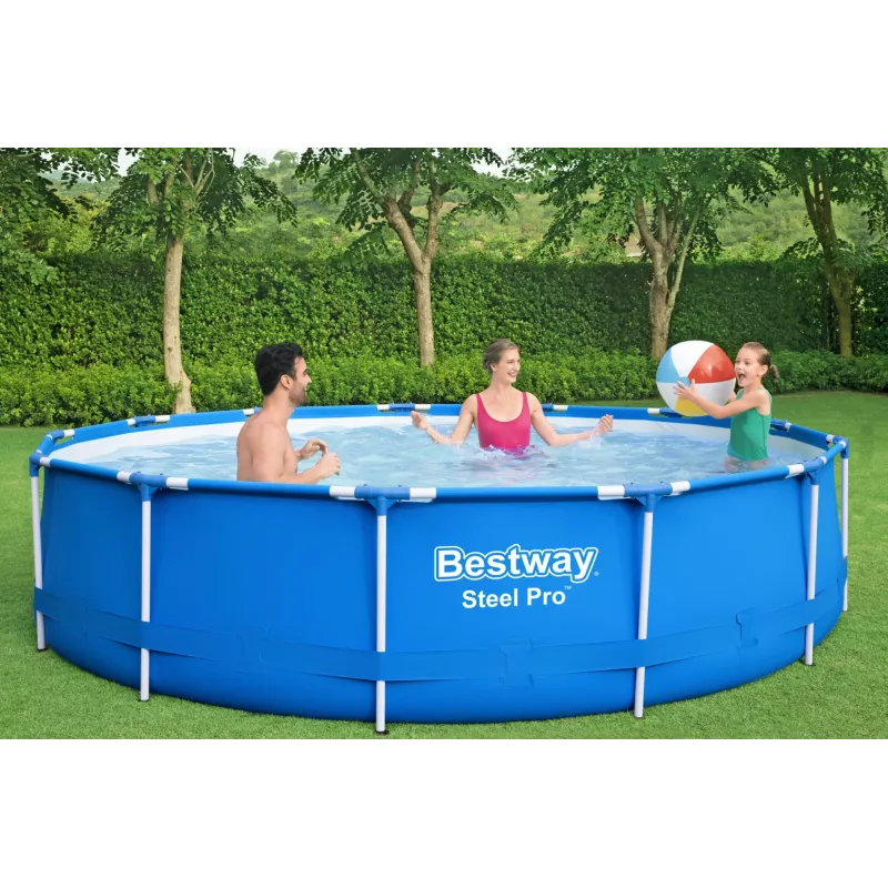 Rahmenpool Bestway Steel Pro 13' x 33 Zoll/3,96 m x 84 cm Fassungsvermögen 8680 L