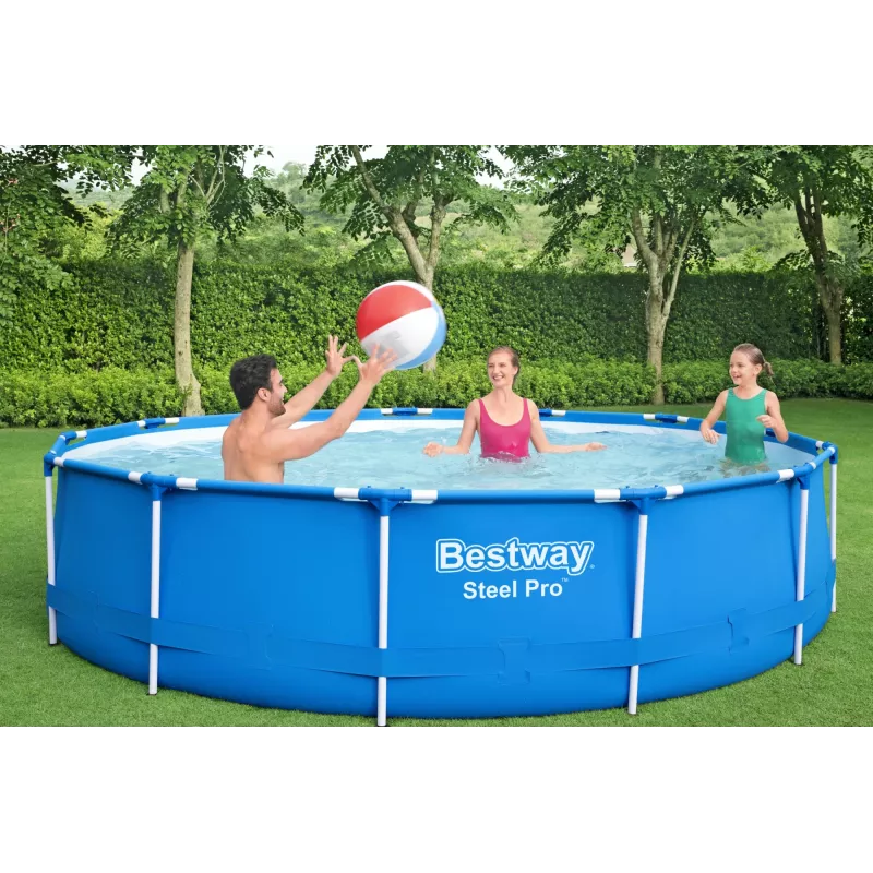 Rahmenpool Bestway Steel Pro 13' x 33 Zoll/3,96 m x 84 cm Fassungsvermögen 8680 L