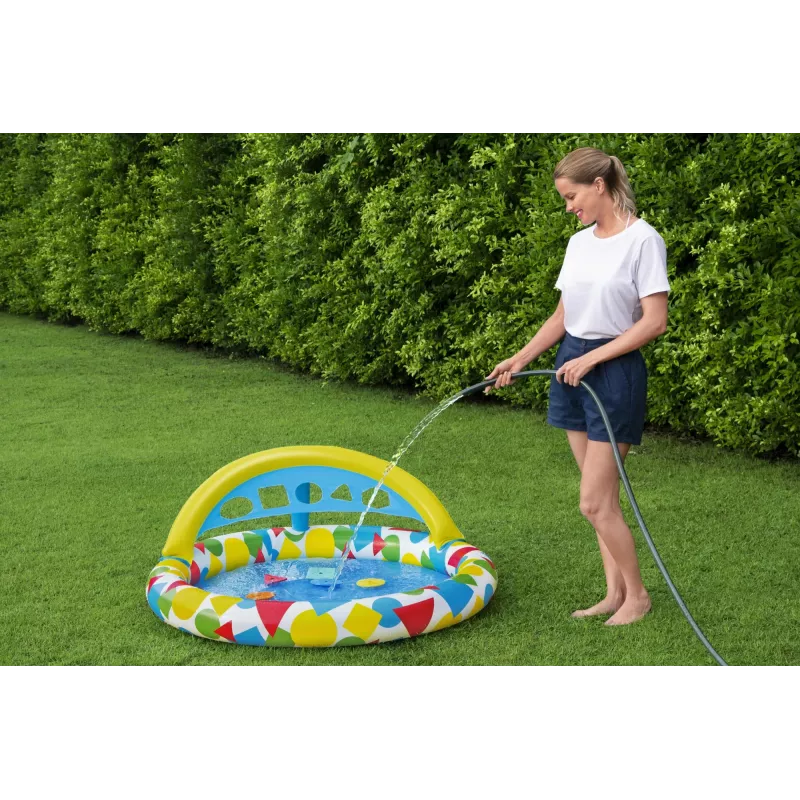 Aufblasbarer Pool Bestway 52378, Abmessungen 47 Zoll x 46 Zoll x 18 Zoll (aufblasbarer Gartenpool)