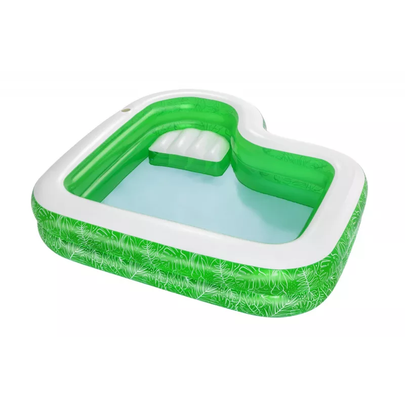 Bestway 7'7 Zoll x 7'7 Zoll x 20 Zoll/2,31 m x 2,31 m x 51 cm Tropical Paradise Familienpool