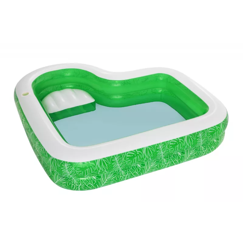 Bestway 7'7 Zoll x 7'7 Zoll x 20 Zoll/2,31 m x 2,31 m x 51 cm Tropical Paradise Familienpool