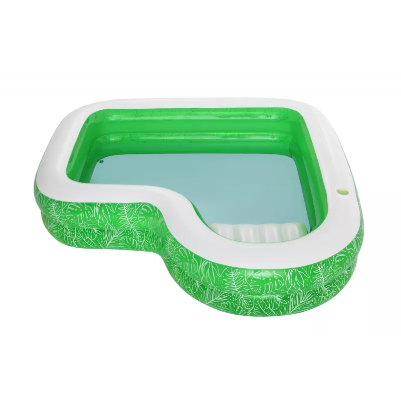 Bestway 7'7 Zoll x 7'7 Zoll x 20 Zoll/2,31 m x 2,31 m x 51 cm Tropical Paradise Familienpool