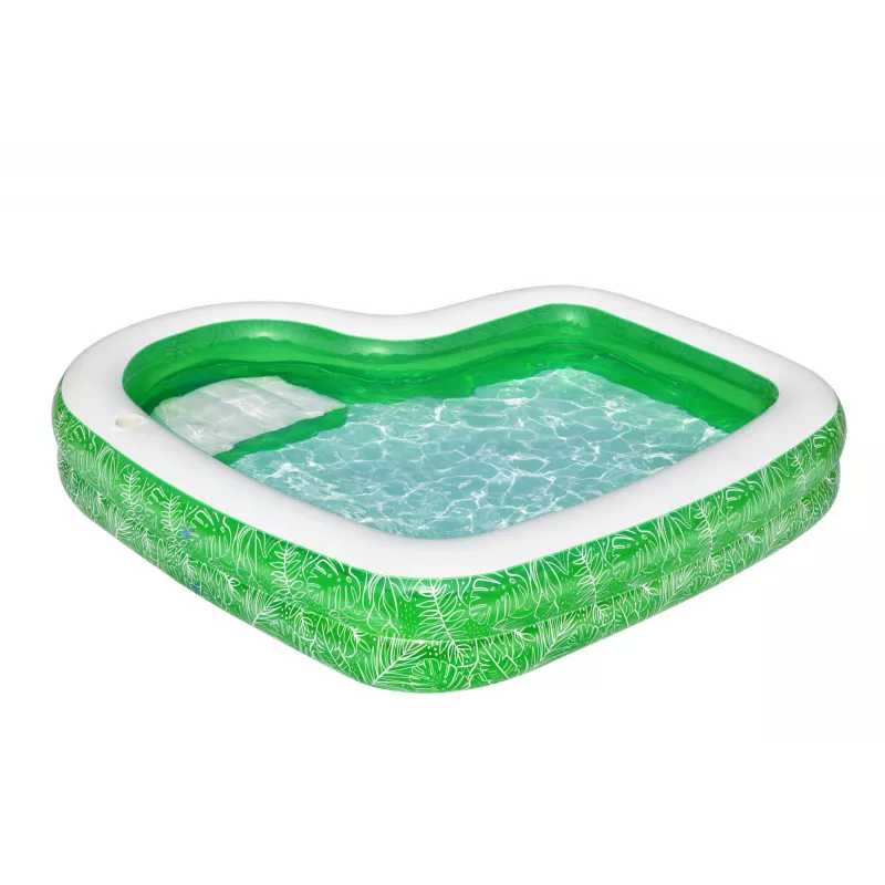 Bestway 7'7 Zoll x 7'7 Zoll x 20 Zoll/2,31 m x 2,31 m x 51 cm Tropical Paradise Familienpool