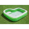 Bestway 7'7 Zoll x 7'7 Zoll x 20 Zoll/2,31 m x 2,31 m x 51 cm Tropical Paradise Familienpool