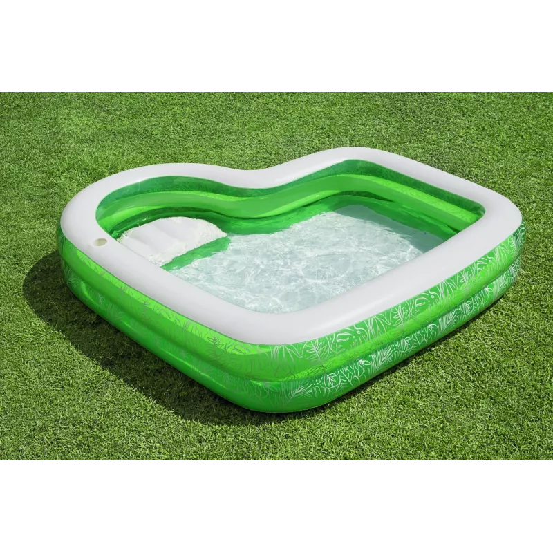 Bestway 7'7 Zoll x 7'7 Zoll x 20 Zoll/2,31 m x 2,31 m x 51 cm Tropical Paradise Familienpool