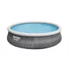 Bestway 57372 Aufstellpool Aufblasbarer Pool Rund 12362 L Grau