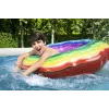 Bestway 57372 Aufstellpool Aufblasbarer Pool Rund 12362 L Grau