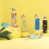 Glasflasche Cambridge CM06991 550 ml mit Bambusdeckel