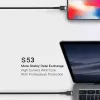 USB-C-auf-USB-C-Kabel Orsen S53, 1 m, 3 A, rot