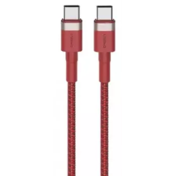 USB-C-auf-USB-C-Kabel Orsen S53, 1 m, 3 A, rot
