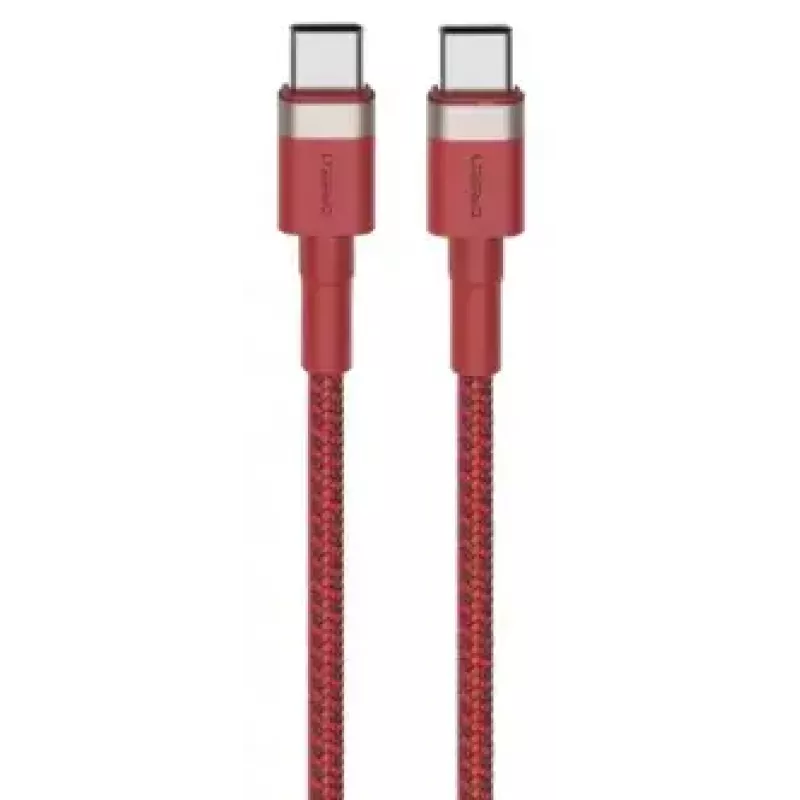 USB-C-auf-USB-C-Kabel Orsen S53, 1 m, 3 A, rot