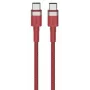 USB-C-auf-USB-C-Kabel Orsen S53, 1 m, 3 A, rot