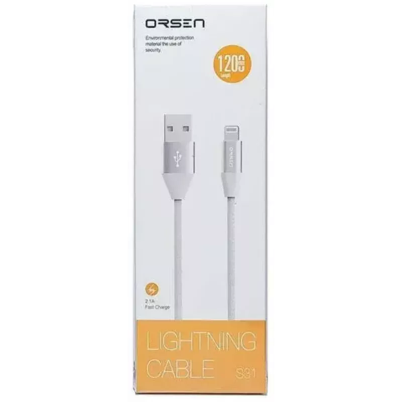 Micro-USB-Datenkabel Orsen S32 2.1A 1,2 m grau