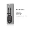 USB-A-auf-USB-C-Kabel Orsen S9C 1 m, 2,1 A, schwarz