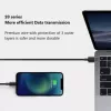 USB-A-auf-USB-C-Kabel Orsen S9C 1 m, 2,1 A, schwarz