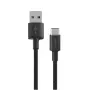 USB-A-auf-USB-C-Kabel Orsen S9C 1 m, 2,1 A, schwarz