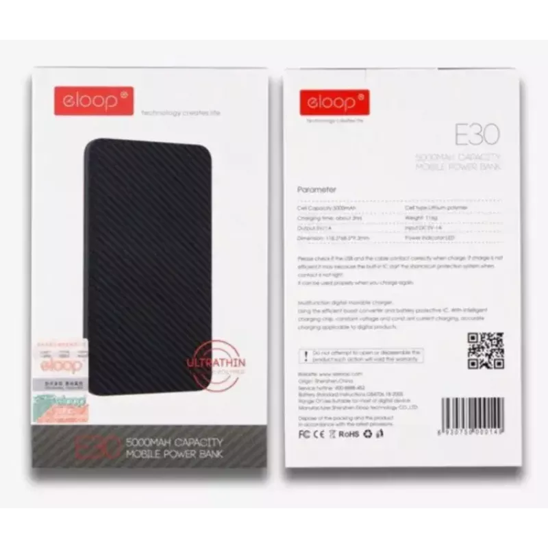 Tragbare Powerbank Eloop E30 5000mAh