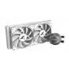 Zalman ALPHA28 Weiß CPU-Flüssigkeitskühler 280-mm-Radiator 2 x 140-mm-Lüfter ARGB-Pumpe Dual-Prozessor-Flüssigkeitskühlsatz 14 cm